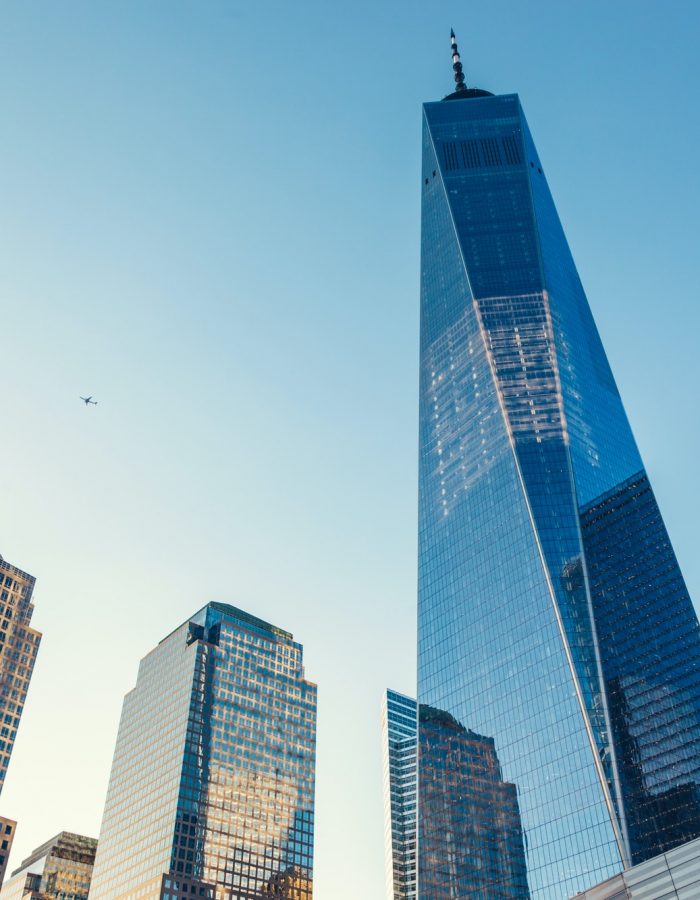 Manhattan skyscrapers in New York City, the USA